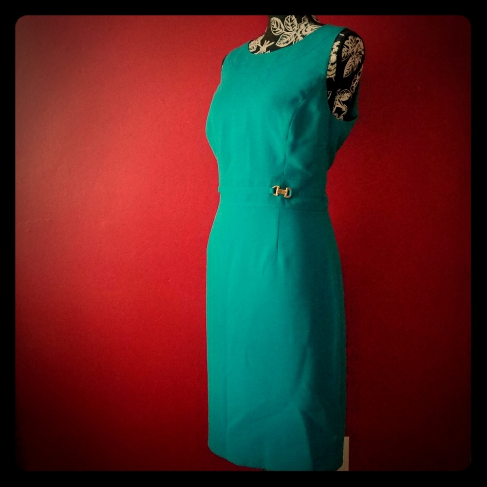 TURQUOISE TAHARI DRESS